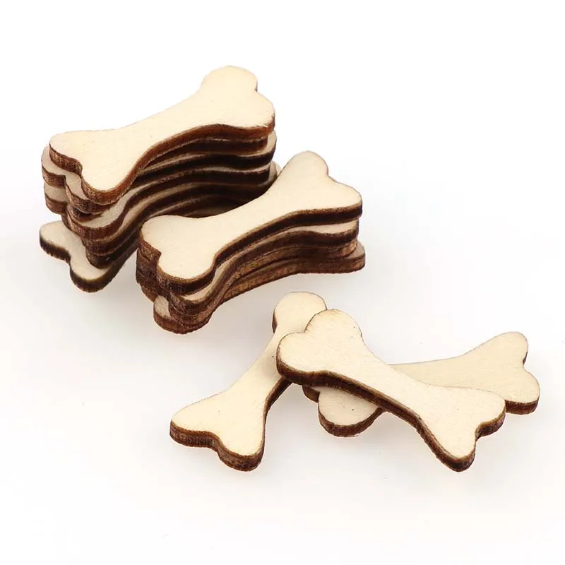 Пуговицы деревянные пустые в виде собак 50 шт. | Дом и сад