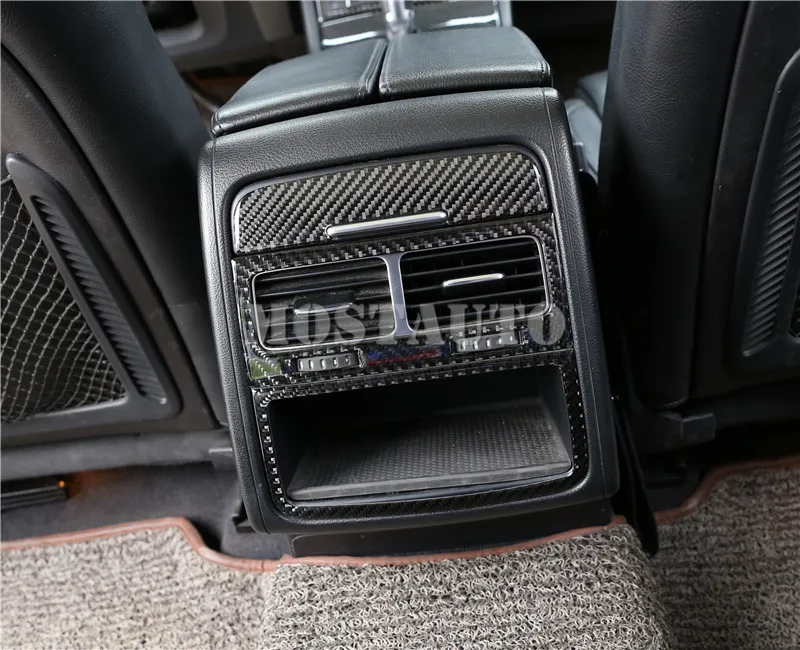 Для VW Touareg консоль из углеродного волокна задняя крышка для вентиляционного отверстия 2011- 3 шт