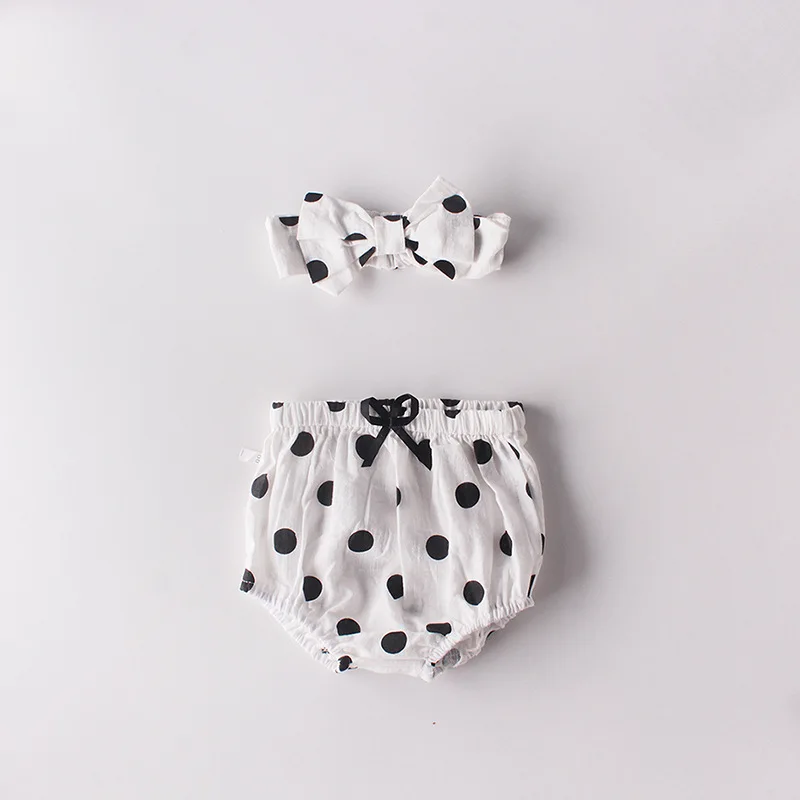 2019 одежда для маленьких девочек новорожденных футболка в клетку шорты горошек