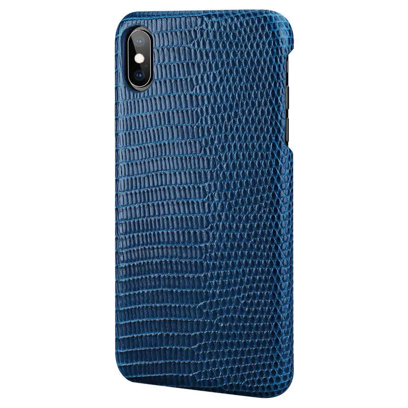 Чехол из натуральной кожи для Iphone XS максимальный чехол для задней крышки чехол с рисунком ящерицы для Apple Iphone X XS кожаный чехол Корпус
