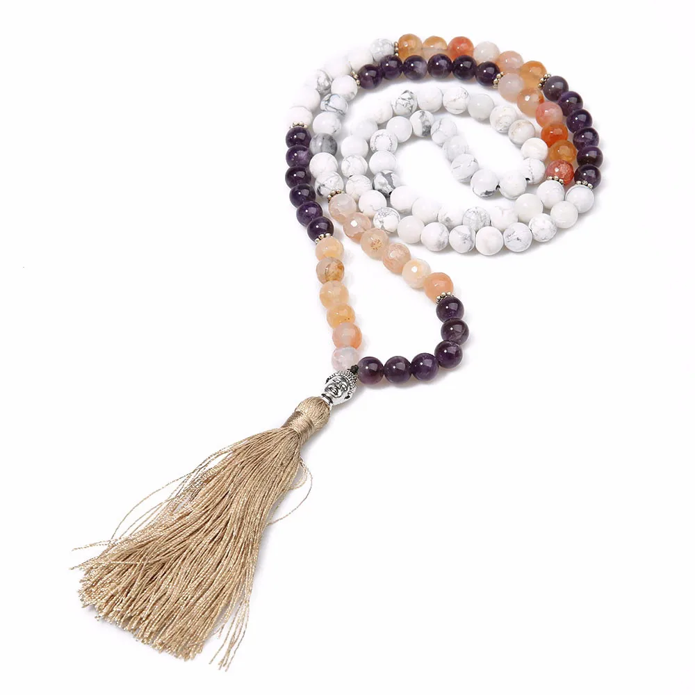 Новый стиль 108 Φ медитация ожерелье натуральный тигровый глаз каменные бусины