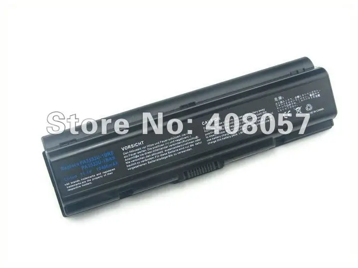 12 ячеек 10400MAh Аккумулятор для ноутбука Toshiba PA3534U-1BAS PA3534U-1BRS Satellite A210 A505 L202 L300 A300 L300D