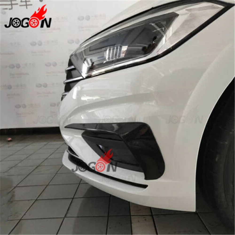 Черный глянец для Фольксваген Джетта MK7+ Автомобильный передний бампер боковой вентиляционный разветвитель вентиляционные клапаны для губ противотуманный светильник отделка