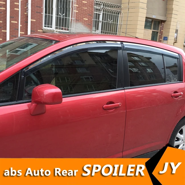 Пластиковый козырек для окон NISSAN Versa отверстия защита от солнца и дождя