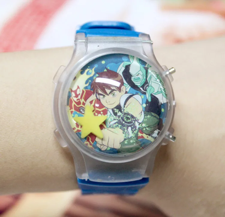 Ben 10, Мультяшные детские часы, кожаный светодиодный, детские часы, детские наручные часы для мальчиков, студентов, спортивные часы, Relogio Hombre