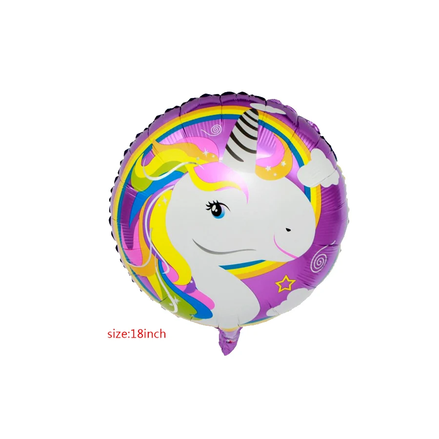 18 дюймов Единорог balony ИД Мубарак фольга шары с днем рождения единорог украшение