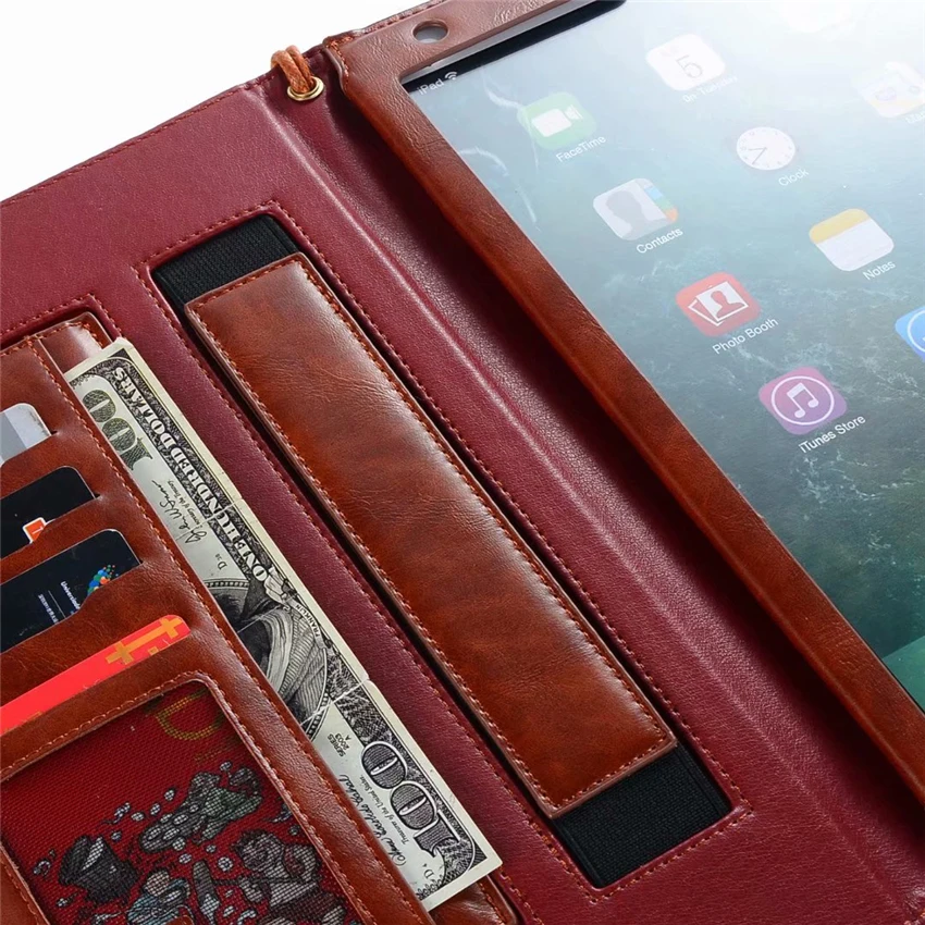Tablet Case For iPad Pro 10.5 PU Leather Wallet Cover Business Slim Protective Stand Apple 10.5'' Skin Card Slots | Компьютеры и