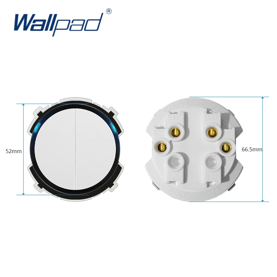 Wallpad 2 банды 1 способ настенный светильник светодиодный индикатор-переключатель функция ключ только свободное сочетание
