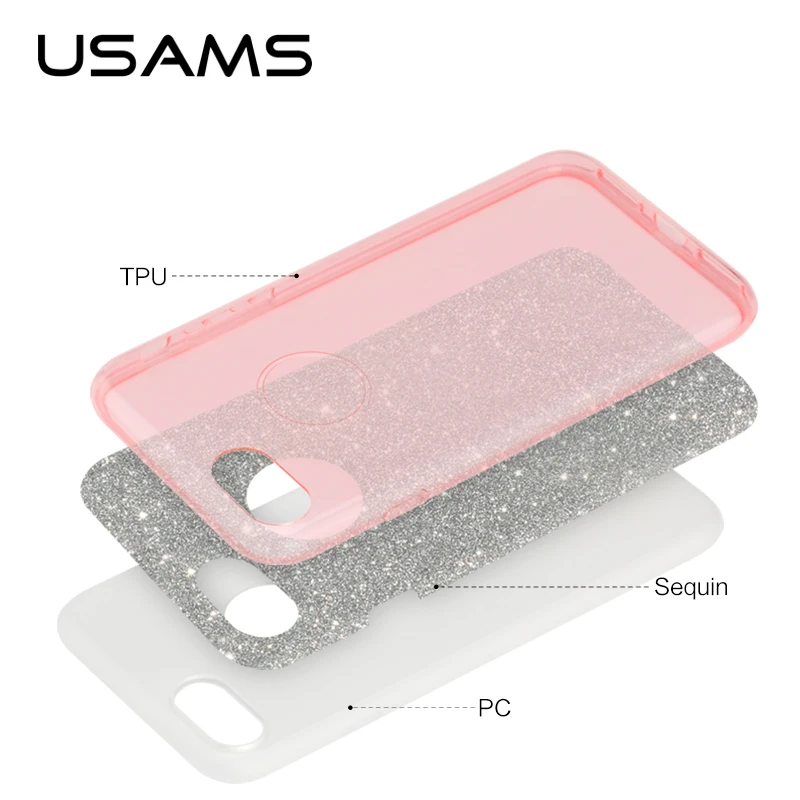 Чехол USAMS для iphone 7 plus чехол со стразами и кристаллами высококачественный