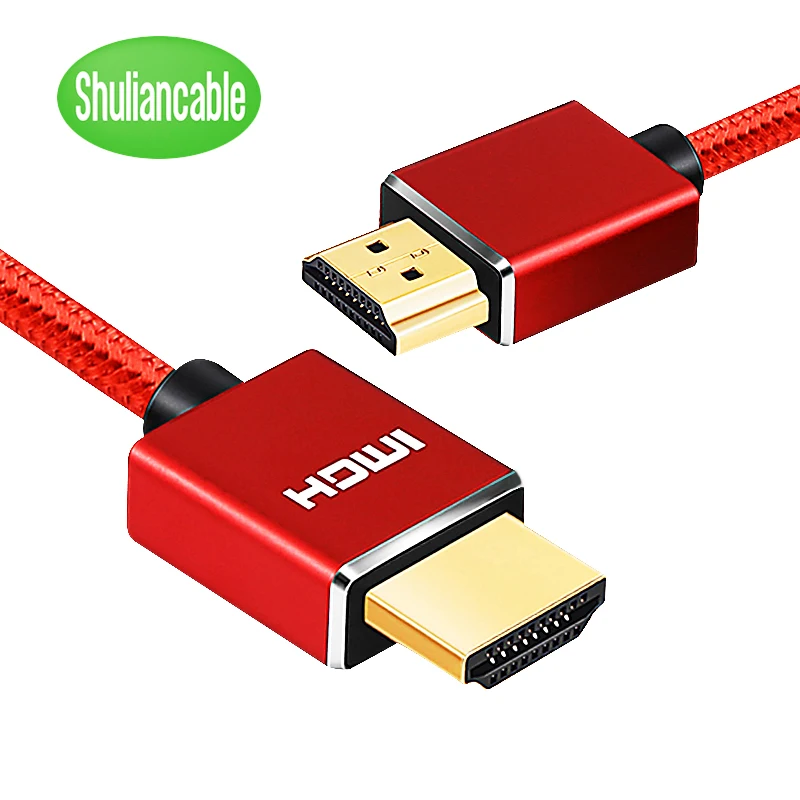 Нейлоновая оплетка HDMI кабель 1 м 2 3 5 10 15 20 hdmi 4 к 1080P 3D Для HDTV PS4 Xbox проектор ноутбук