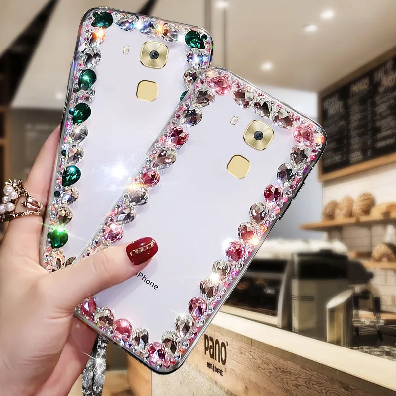 Подходит для HUAWEI Nova Aplus Роскошные Сияющий бриллиант мобильный твердый корпус