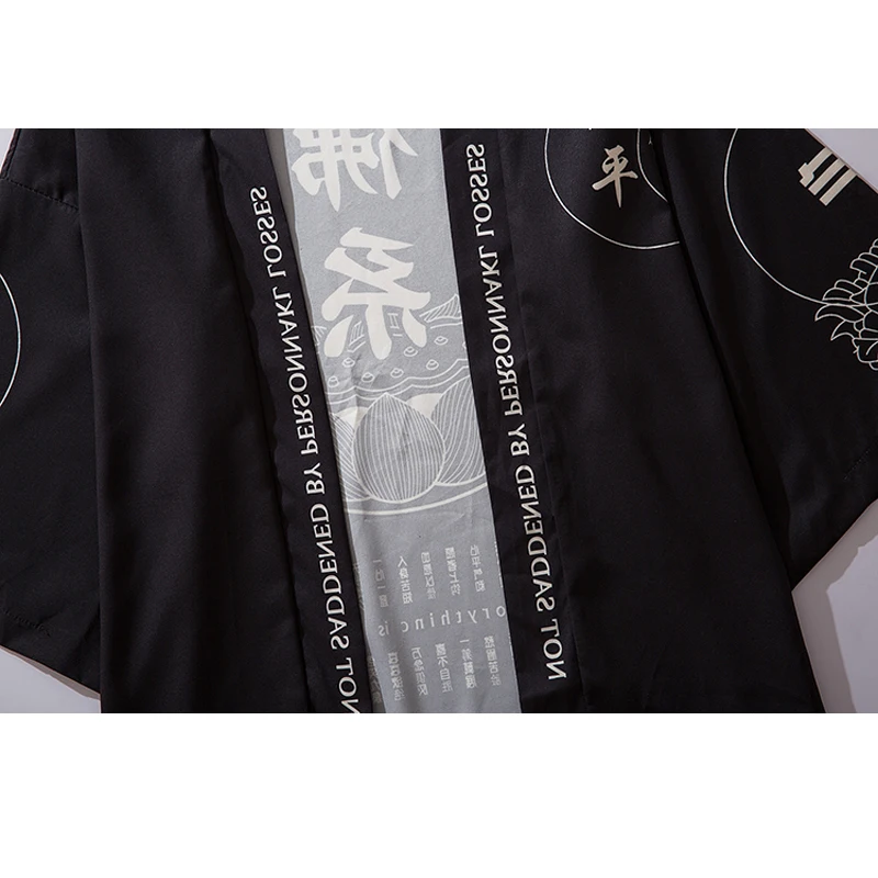 

Japanese Kimono Shirts Men Harajuku Open Stitch Shirts Streetwear 2019 Fashion Summer Autumn Male Japanese Clothes Hip Hop HW310
