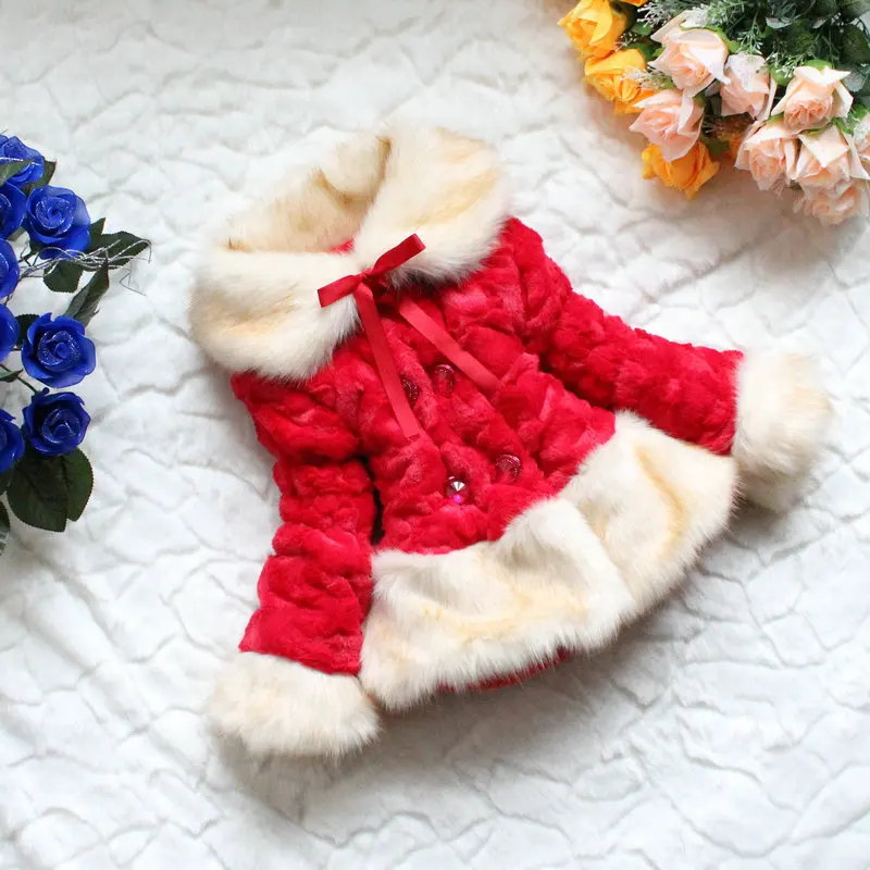 2018 г. Меховое зимнее плотное пальто из искусственного меха куртка Casco Infantil Menina