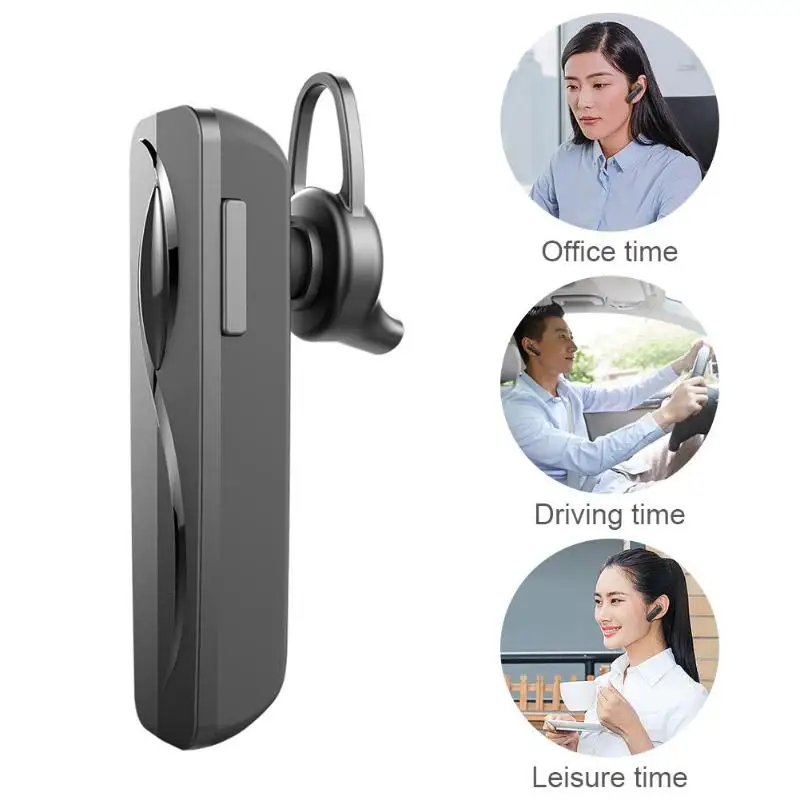 Стерео беспроводной бизнес Bluetooth 4,1 Наушники для одного автомобиля, водителя, громкой связи, вызова CVC6.0, шумоподавление, вкладыши с микрофоном
