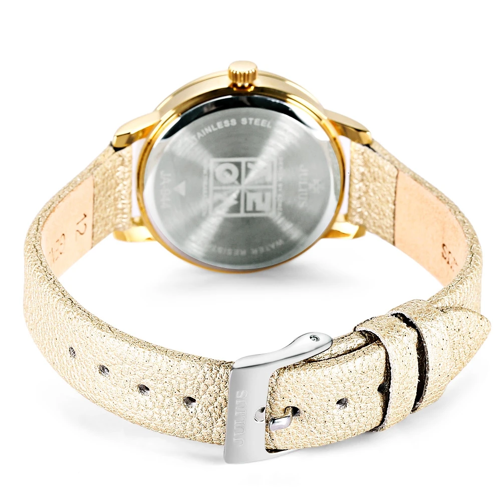 Юлий JA 944 модные женские туфли кварцевые часы Пояса из натуральной кожи ремешок