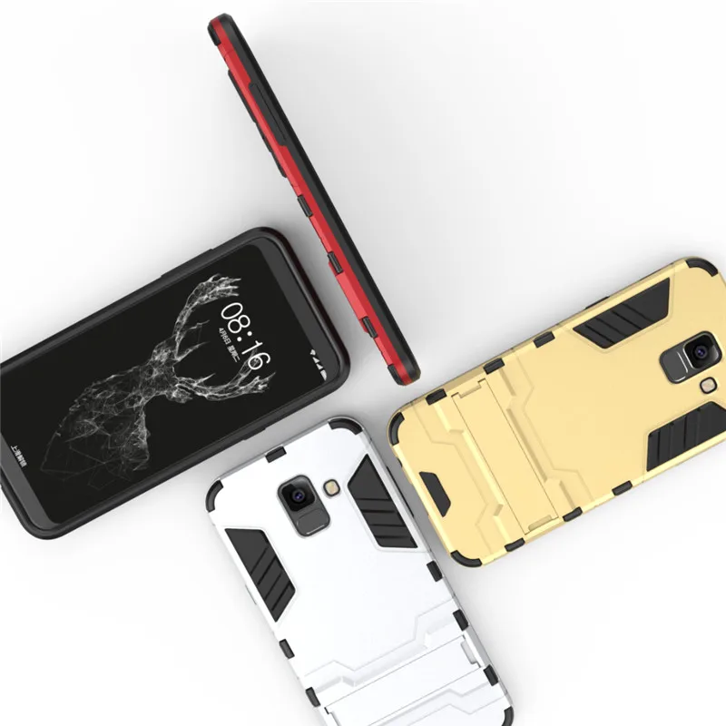 Для Samsung Galaxy A6 Plus (2018) Чехол Жесткий PC TPU 2 в 1 Гибридный бронированный