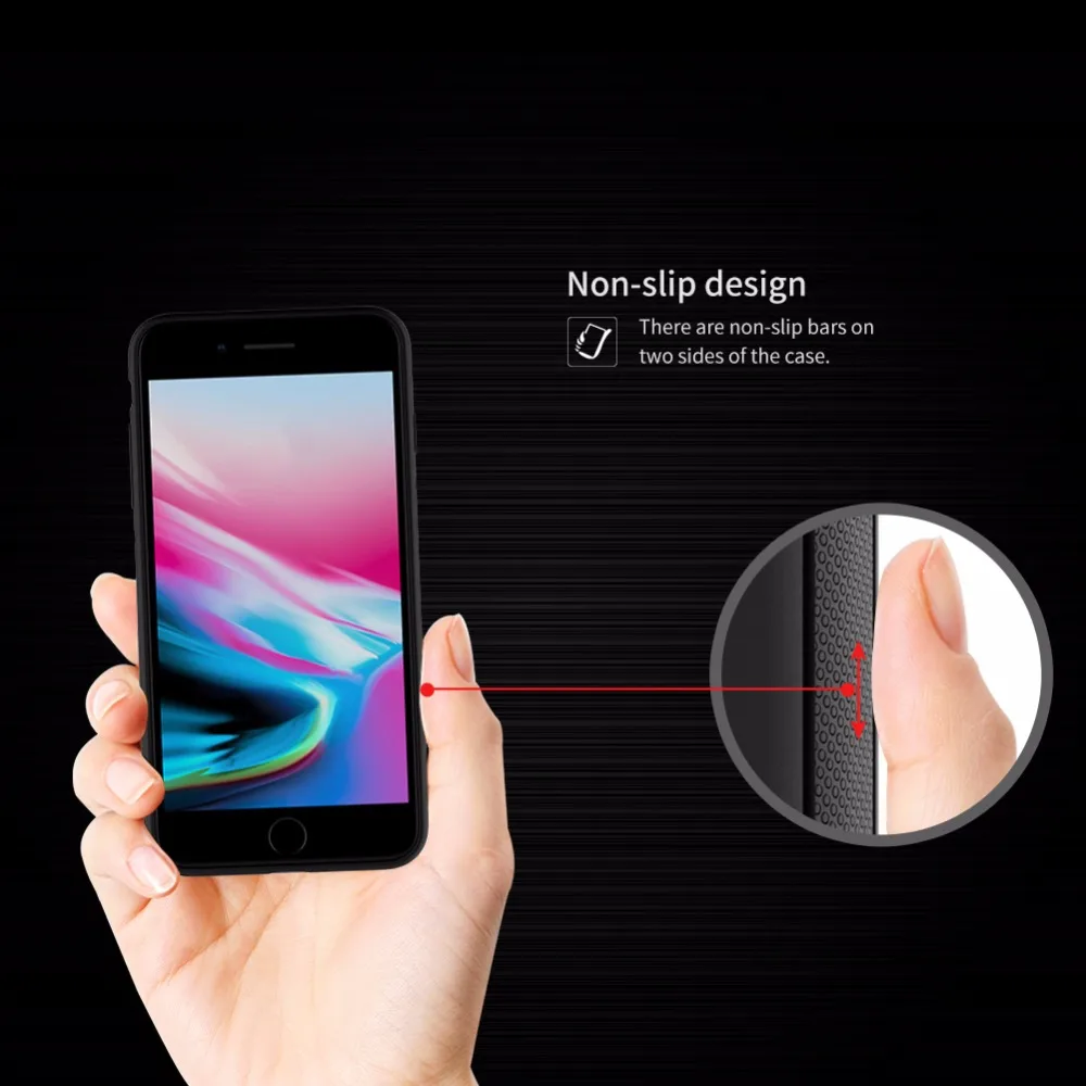 For iphone 8 plus hoesje NILLKIN Qi wireless charging receiver cover fit magnetic holder for iphone8 luxury silicon 5.5'' |