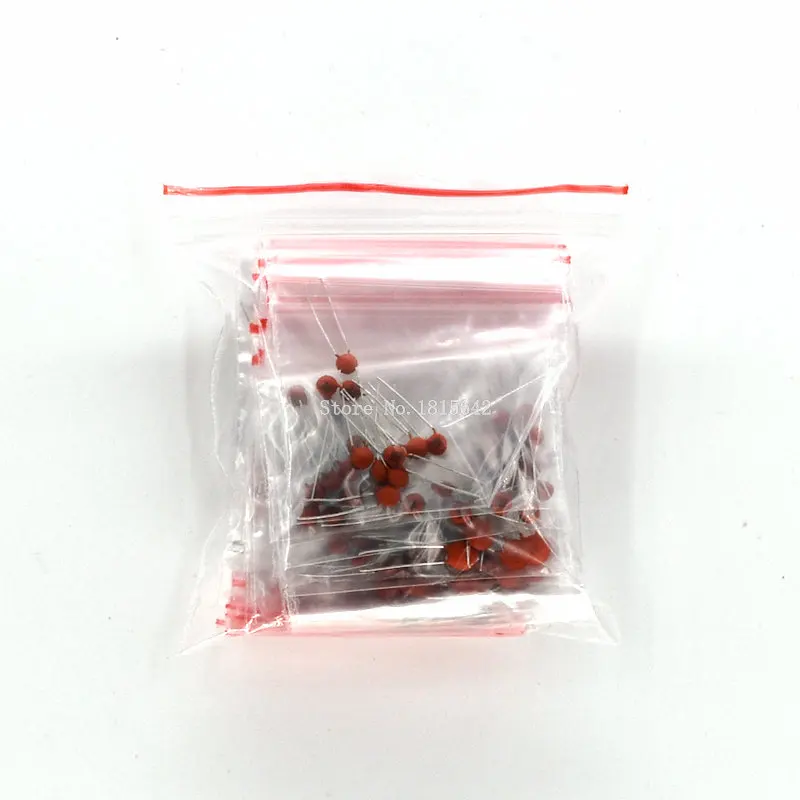 300 шт керамический конденсатор 2PF-0.1UF, 30 значений X 10 шт = 300 шт, пакет с электронными компонентами, керамический конденсатор в ассортименте