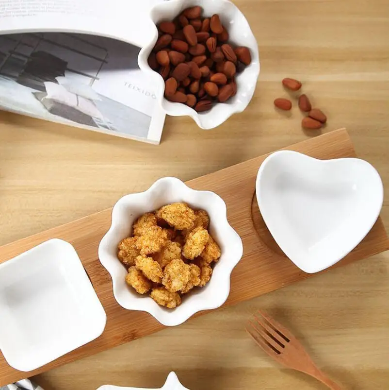 3 шт./компл. креативное керамическое блюдо для соуса бамбуковая Подушка бытовое