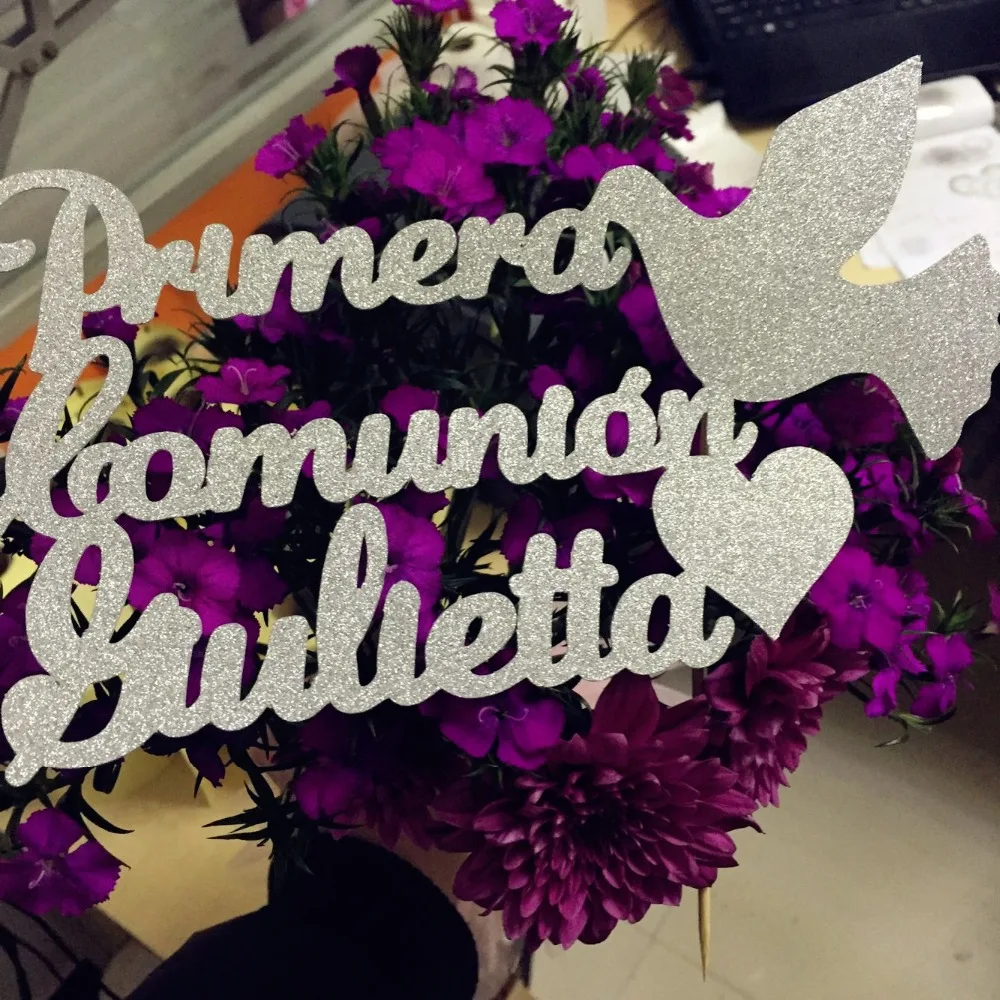 Индивидуальное испанское имя для первого причастия топ торта крещения