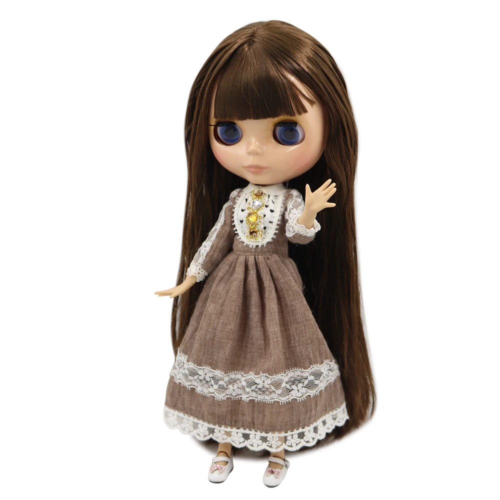 Ледяной DBS Blyth кукольные 1/6 bjd 30 см шарнирное тело загорелая кожа Глянцевая лицевая
