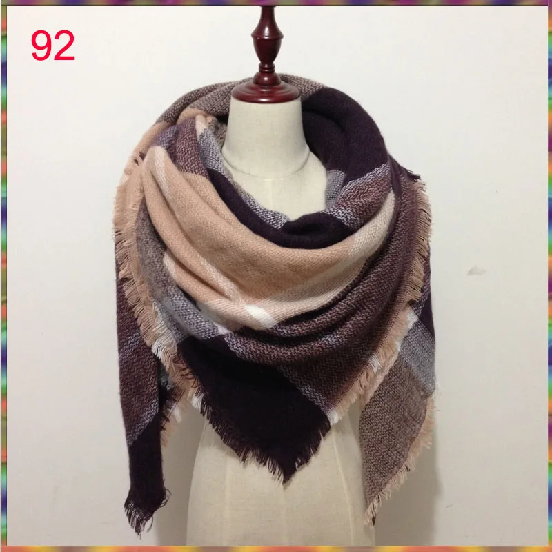 2018 зимний клетчатый шарф в клетку женское роскошное Брендовое одеяло шаль