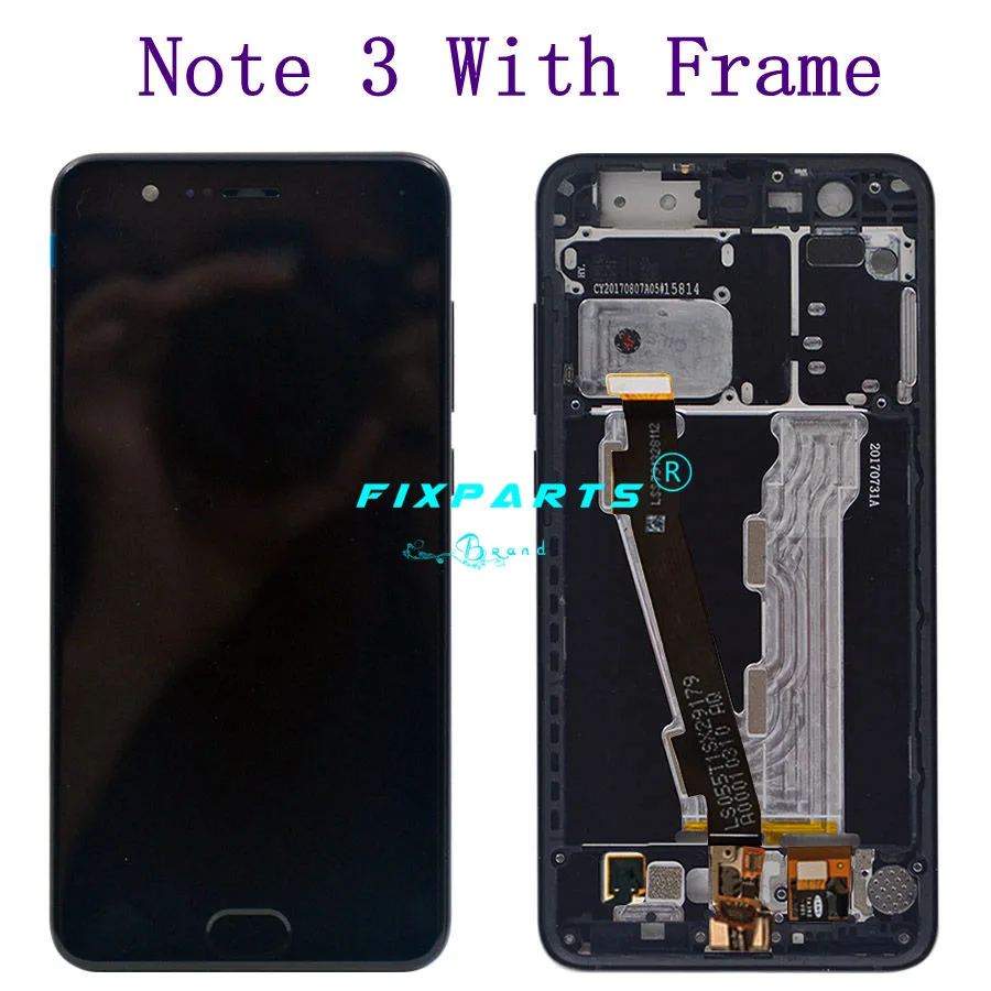 5," Xiaomi mi Note 3 ЖК-дисплей+ сенсорный экран панель отпечатков пальцев FPC дигитайзер телефон Xiaomi mi Note 3 mi note3 дисплей