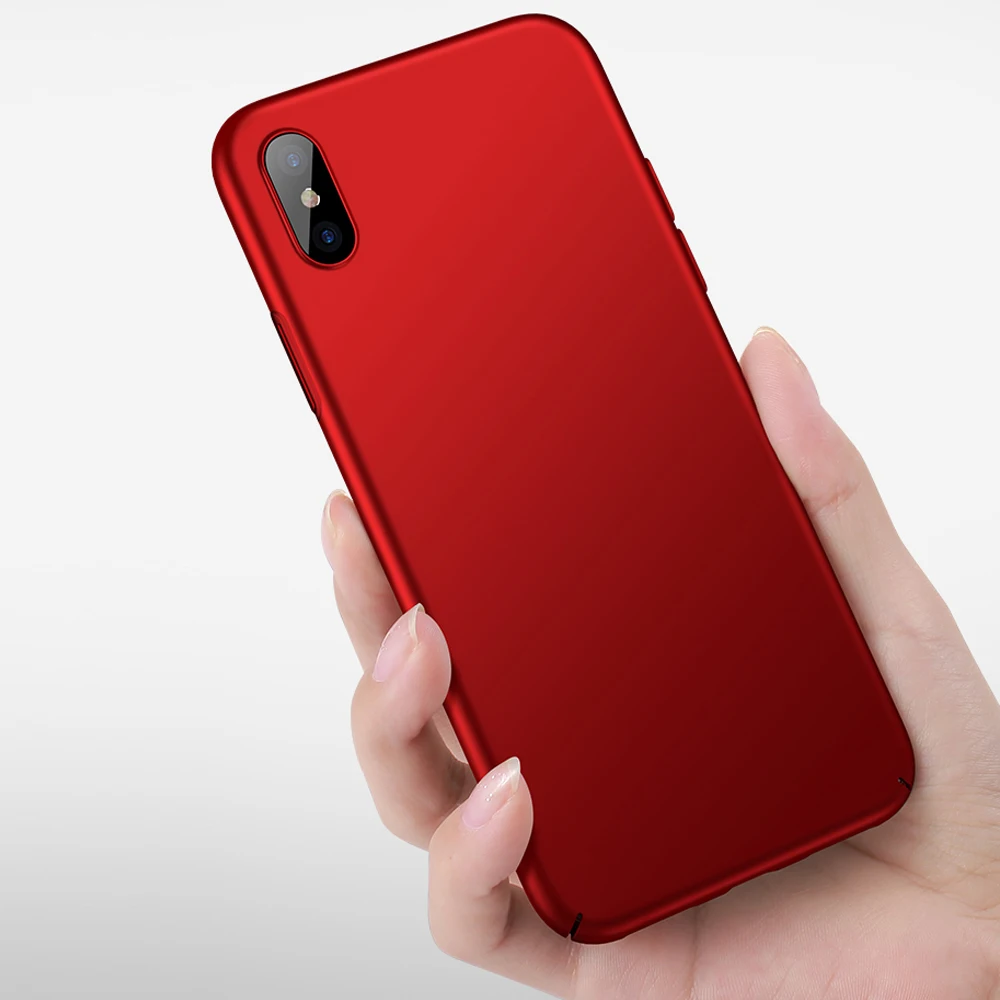 Роскошный простой чехол для телефона iPhone XS XR гладкий матовый Xs max ультрабук 7 8 Plus |