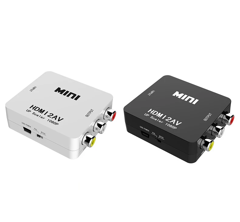 HDMI к AV CVBS MINI адаптер HD 720P 1080P AV2HDMI видео конвертер| |