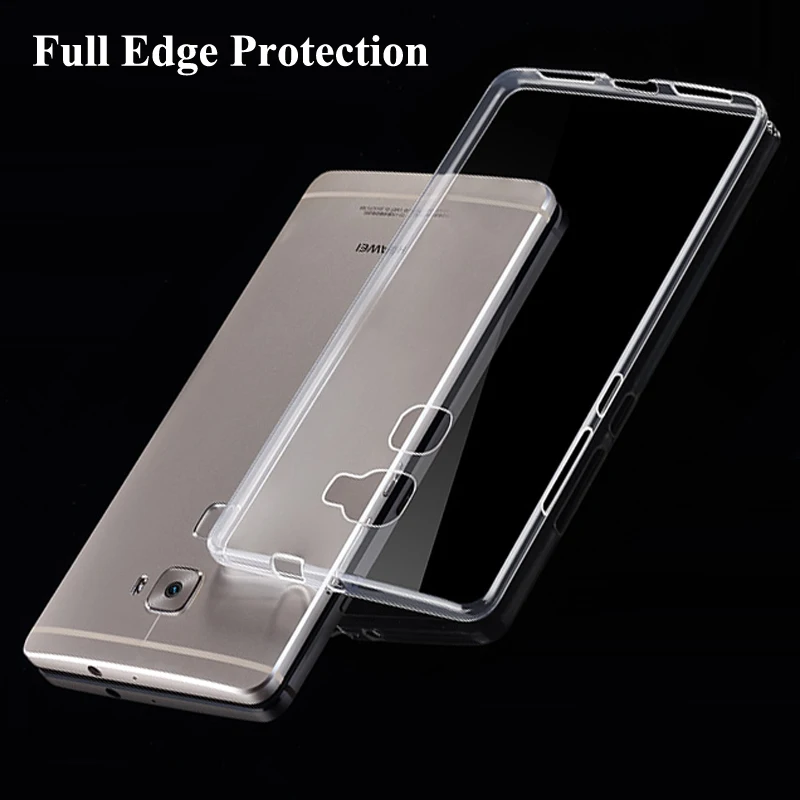 Ультратонкий Мягкий Прозрачный ТПУ чехол 0 3 мм для оригинального Huawei P8 Lite P7 P9 Plus