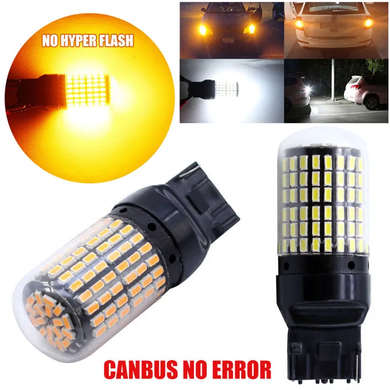 1 шт. Высокая мощность 3014 144smd T20 7440 светодиодный лампы низкое потребление CanBus без