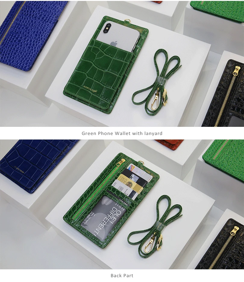 Horologii чехол-портмоне для iphone Xs max с ремешком роскошный из коровьей кожи рельефный крокодил узор индивидуальные инициалы