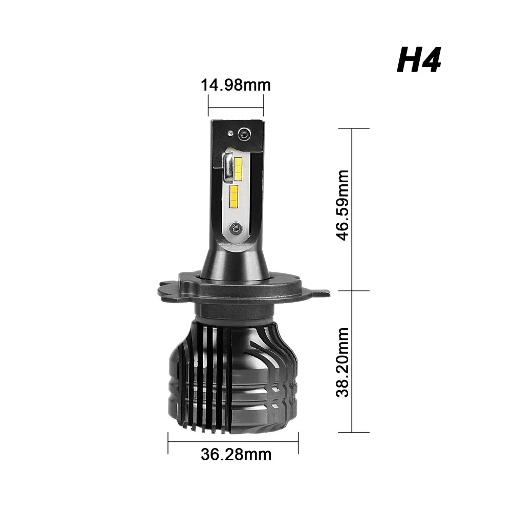 H7 светодиодный H4 12 В H11 9005 9006 Автомобильная фара передняя противотуманная фара 2 шт 80 Вт двойной цвет в одном авто внешний мини фара