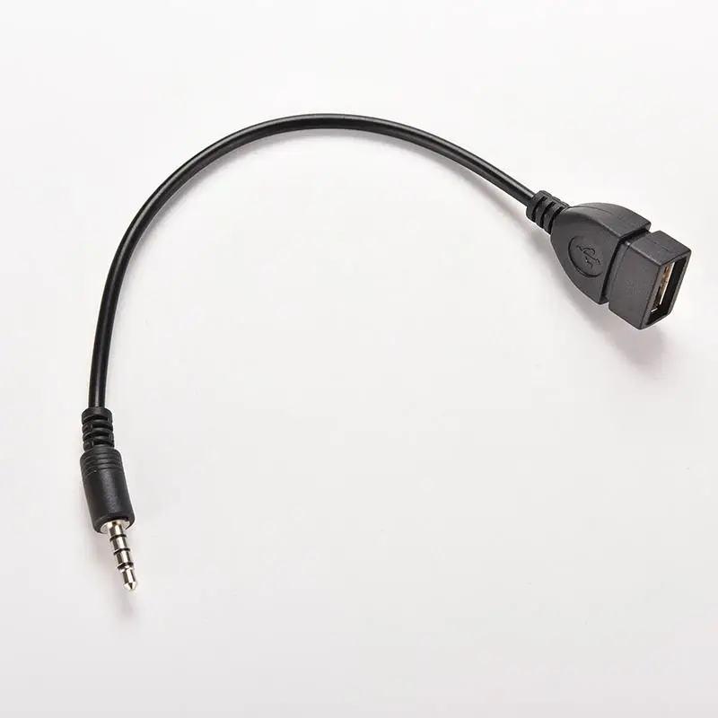 1 шт. автомобильный адаптер переходник с разъемом AUX 3 5 мм на USB 2 0|audio plug jack|jack to usbaux