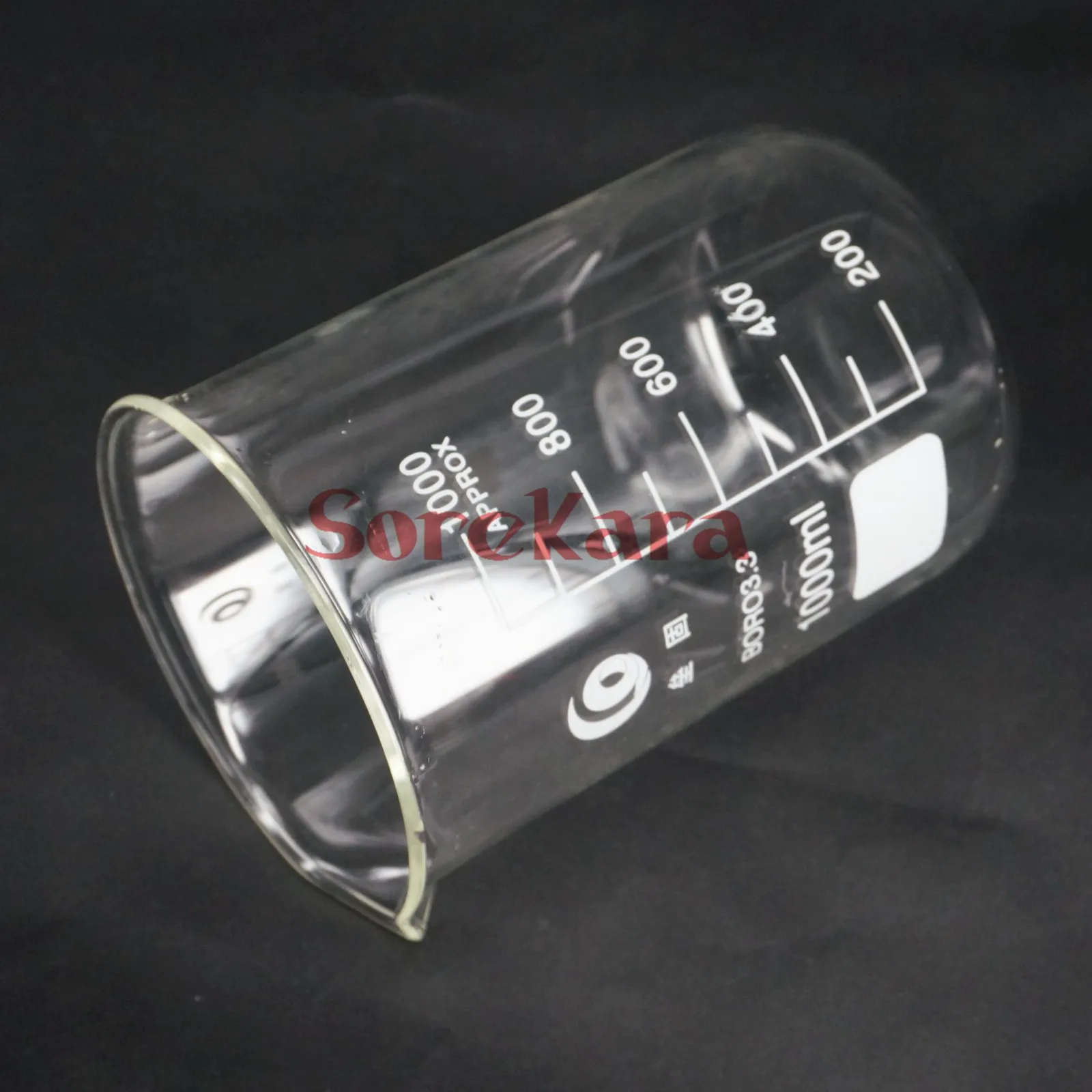 1000 пузырек из трубного низко формы стакан боросиликатного стекла для химической