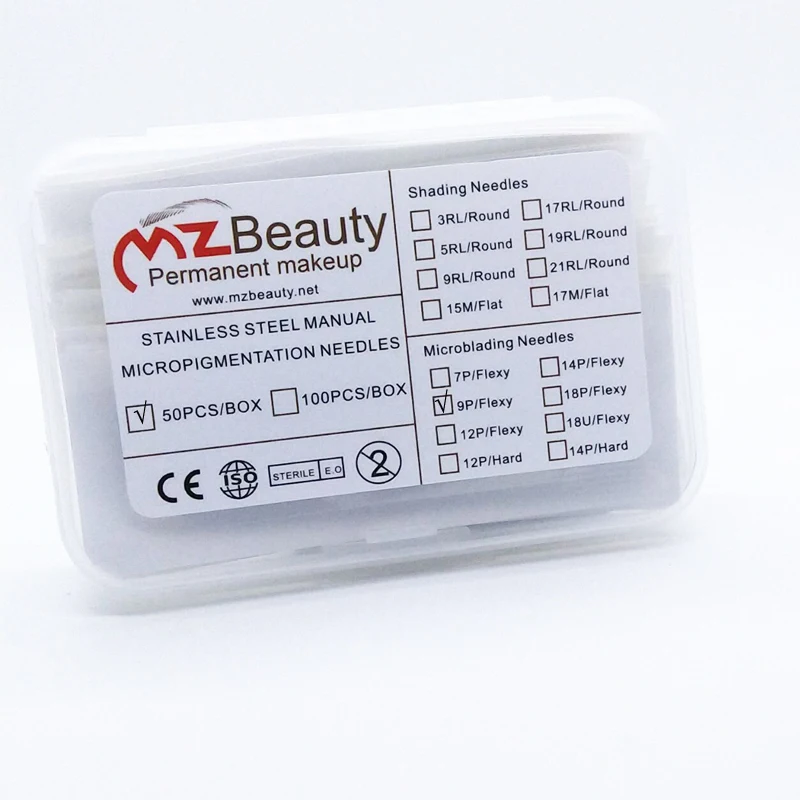 Иглы для плоских татуировок Microblade 9 сверхтонкие лезвия диаметром 0 18 мм