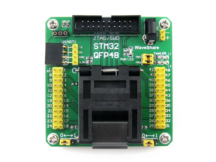 Адаптер программатора Yamaichi IC для QFP48 LQFP48 STM32 STM32F10xC STM32L15xC 0 5 мм|pitch animation|pitch meterpitch
