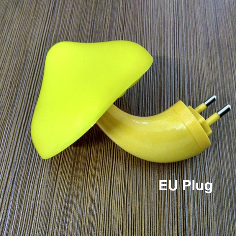 Штепсельная вилка США 110В Грибная Ночная лампа настенная розетка с датчиком