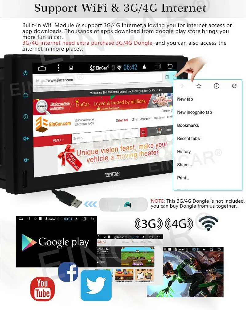 Новый Android 6 0 Автомобильный аудио стерео gps 3g Wifi Bluetooth navi Радио автомобильный