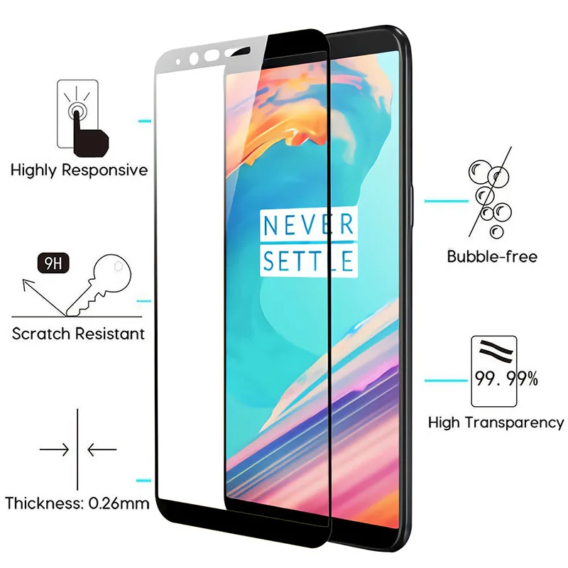 Закаленное стекло для Oneplus 5 t 3 Защитная пленка One Plus T T5 T3 Oneplus5 Plus5 защитное