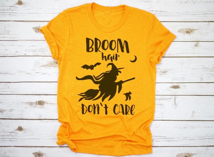 

Женская хлопковая Футболка в стиле Хэллоуин, с принтом «ведьма»