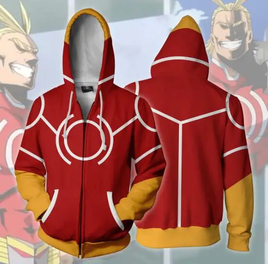 Red yellow My Hero Academy футболка для колледжа большого размера Униформа Мужская Женская Толстовка Косплей Одежда колледжа последние - Цвет: Red yellow