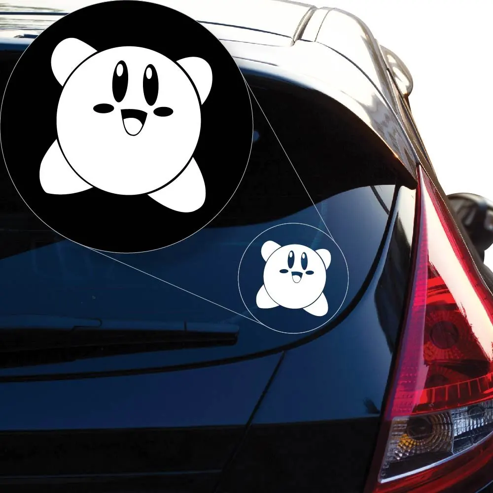 

Kirby Vinyl Decal Sticker # 851 (4" X 4", White) Car Sticker Car Stickers Car Stickers and Decals
