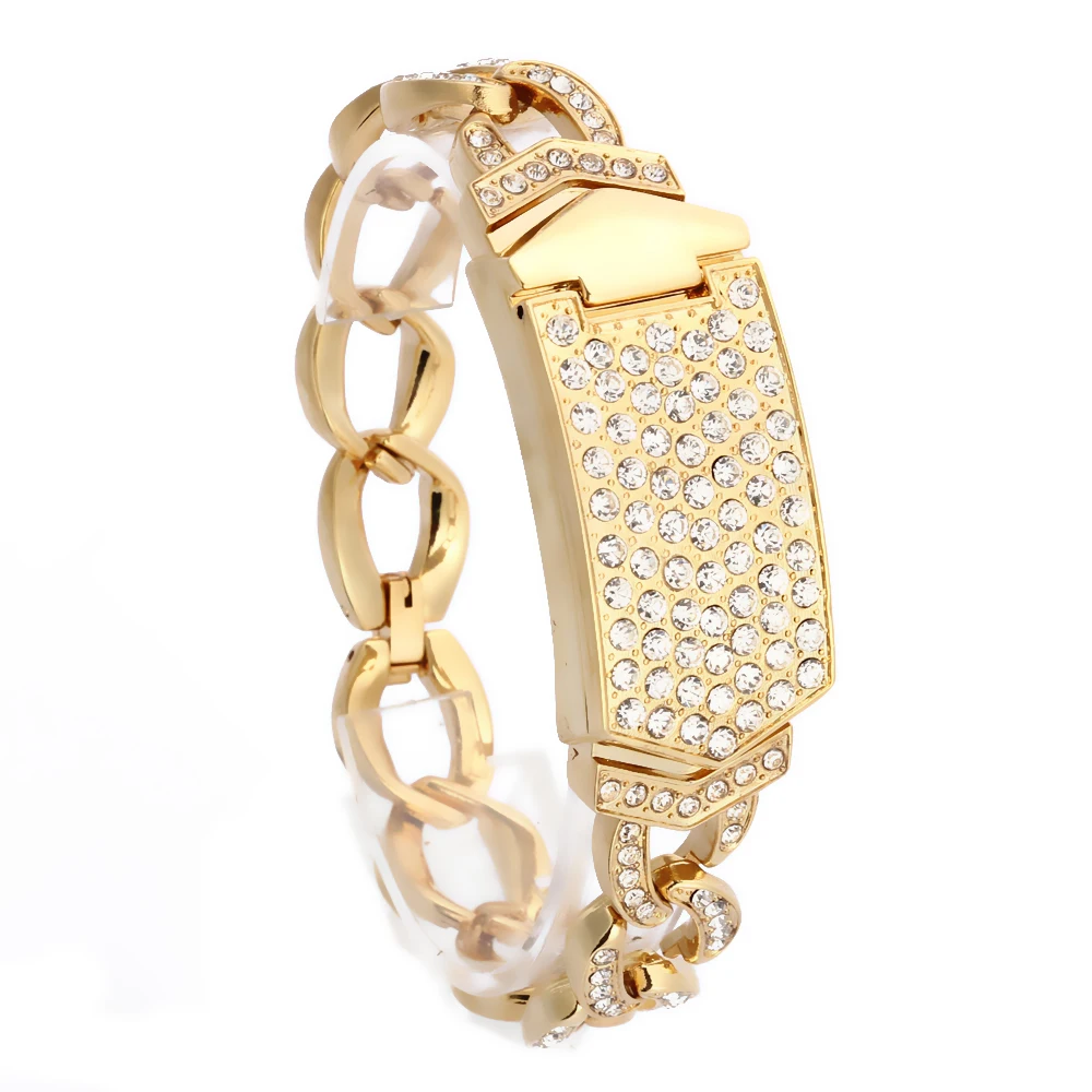 Новинка 2016 роскошные женские наручные часы браслет из нержавеющей стали Стразы