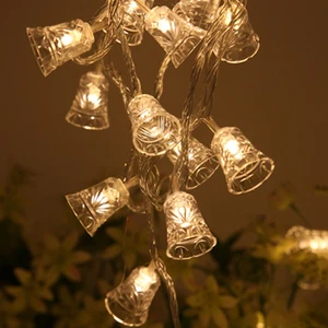 1,5 м светодиодный гирлянда Рождественский светильник уличный колокольчики Фея светильник Рождественская елка украшения 1,5 м 3 м 4,5 м 6 JQ