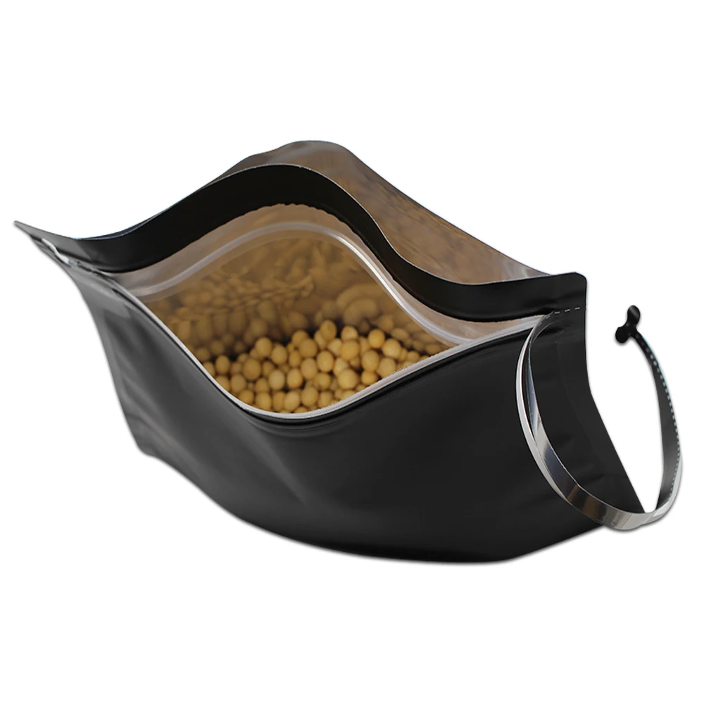 30 шт матовая алюминиевая фольга кофейная сумка Открытый верх стоячий мешок с