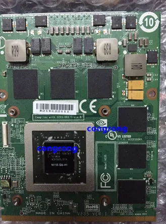 Видеокарта GTX 460M GTX460M N11E GS A1 1 5 ГБ для DELL Clevo M15X M17X R2 R3 R4 R5 замена графической карты