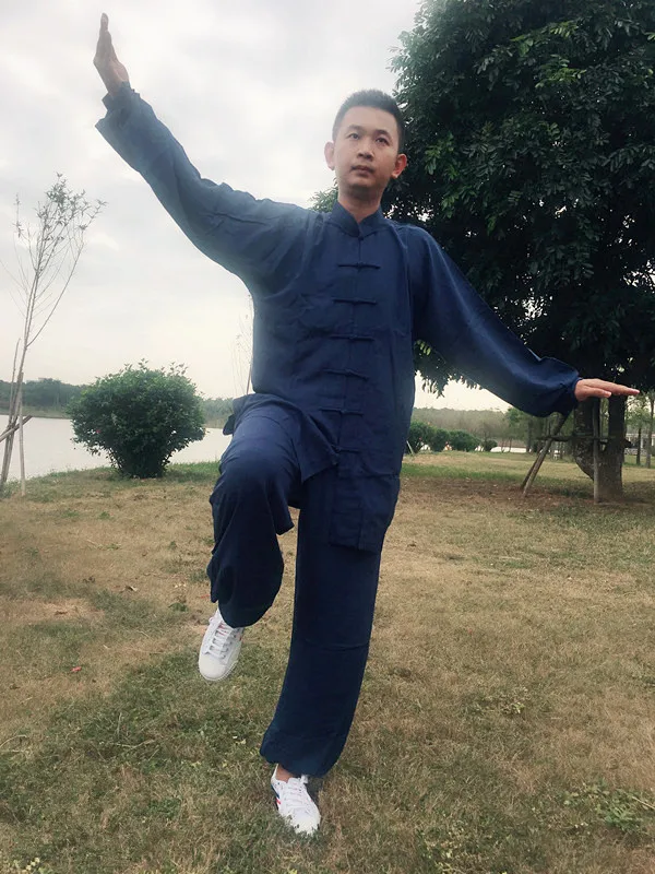 Хлопковая Униформа Tai chi 4 цвета высококачественная одежда кунг фу для детей и