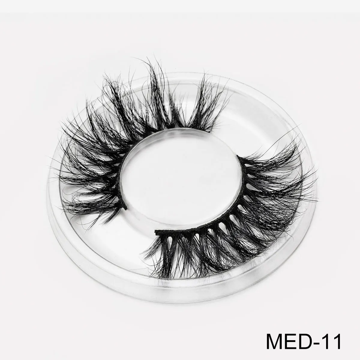3D Mink Eyelashes Fluffy Natural False Eyelashes Without Damage Handmade False Eyelashes Reusable Eye Extension Makeup Tools - Цвет: MED-11