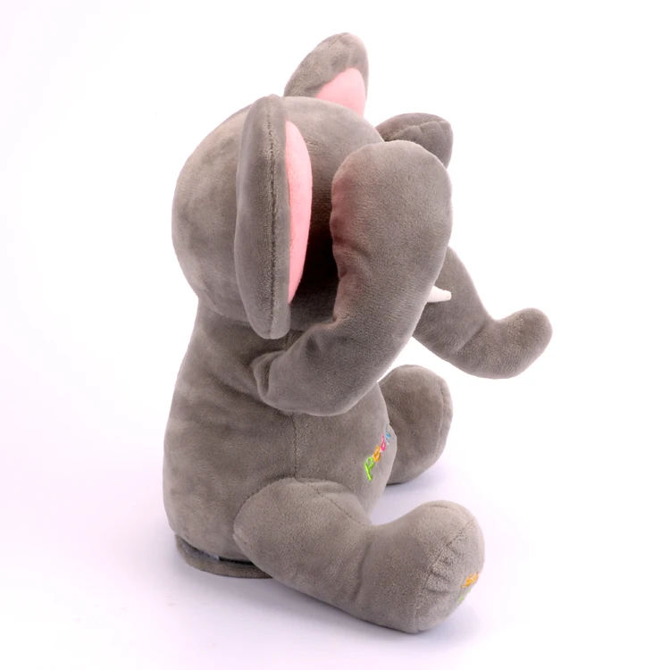 Бесплатная доставка новый Peek A Boo Elephant мягкая анимированная и плюшевая игрушка